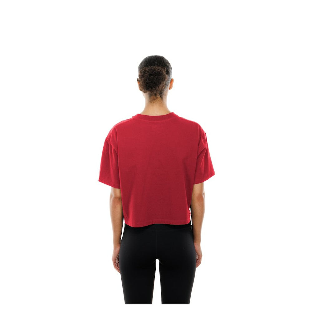 Philadelphia Phillies Women's Boxy Foil Logo T-Shirt - Red | New Era