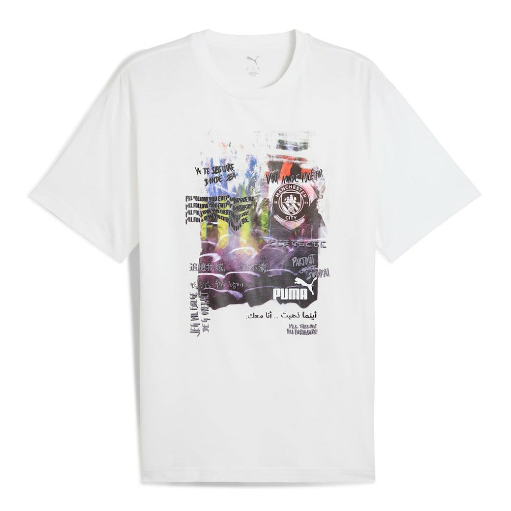 Manchester City ftblNRGY+ T-Shirt - White | Puma cheap