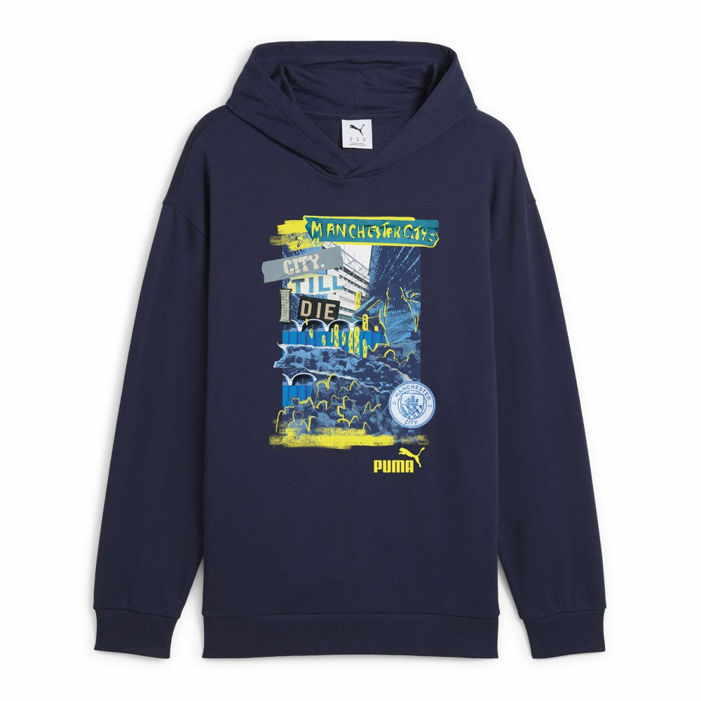 Manchester City ftblNRGY+ Pullover Hoodie - Navy | Puma on sale