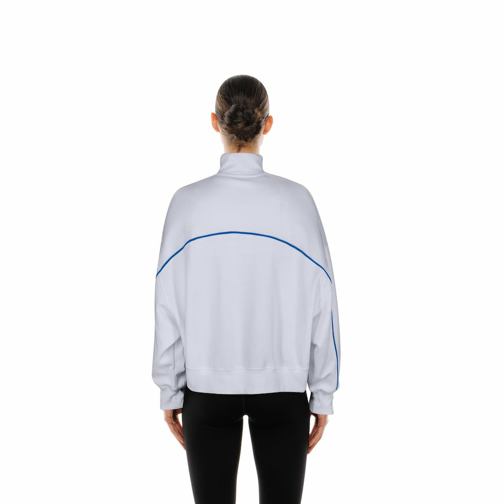New Era Buffalo Bills Female Adult White Functional Fandom Quarter-Zip Sweatshirt on sale