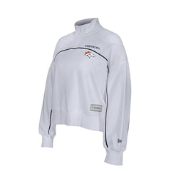New Era Denver Broncos Female Adult White Functional Fandom Quarter-Zip Sweatshirt online