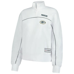 New Era Green Bay Packers Female Adult White Functional Fandom Quarter-Zip Sweatshirt outlet