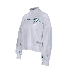 New Era Philadelphia Eagles Female Adult White Functional Fandom Quarter-Zip Sweatshirt outlet