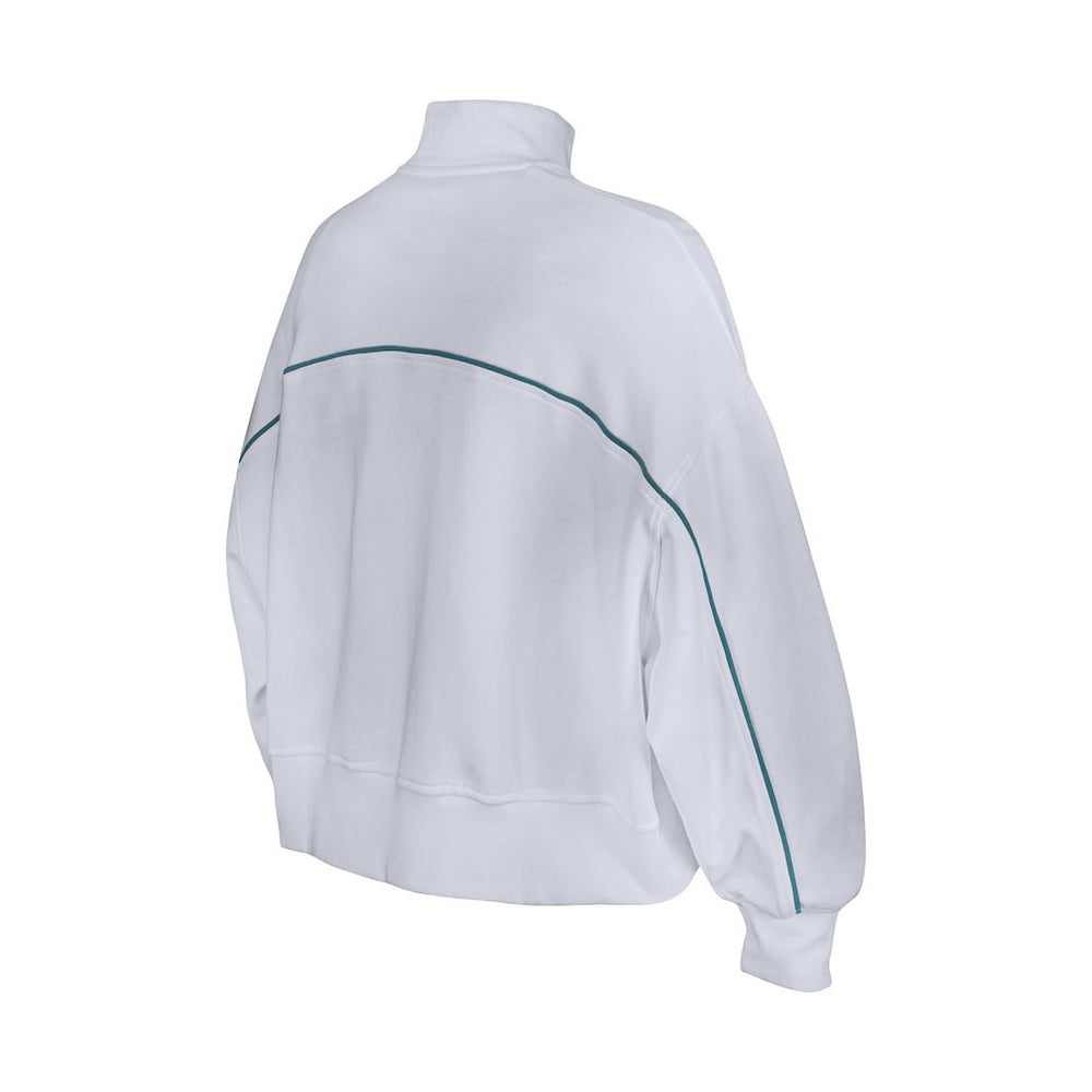 New Era Philadelphia Eagles Female Adult White Functional Fandom Quarter-Zip Sweatshirt outlet