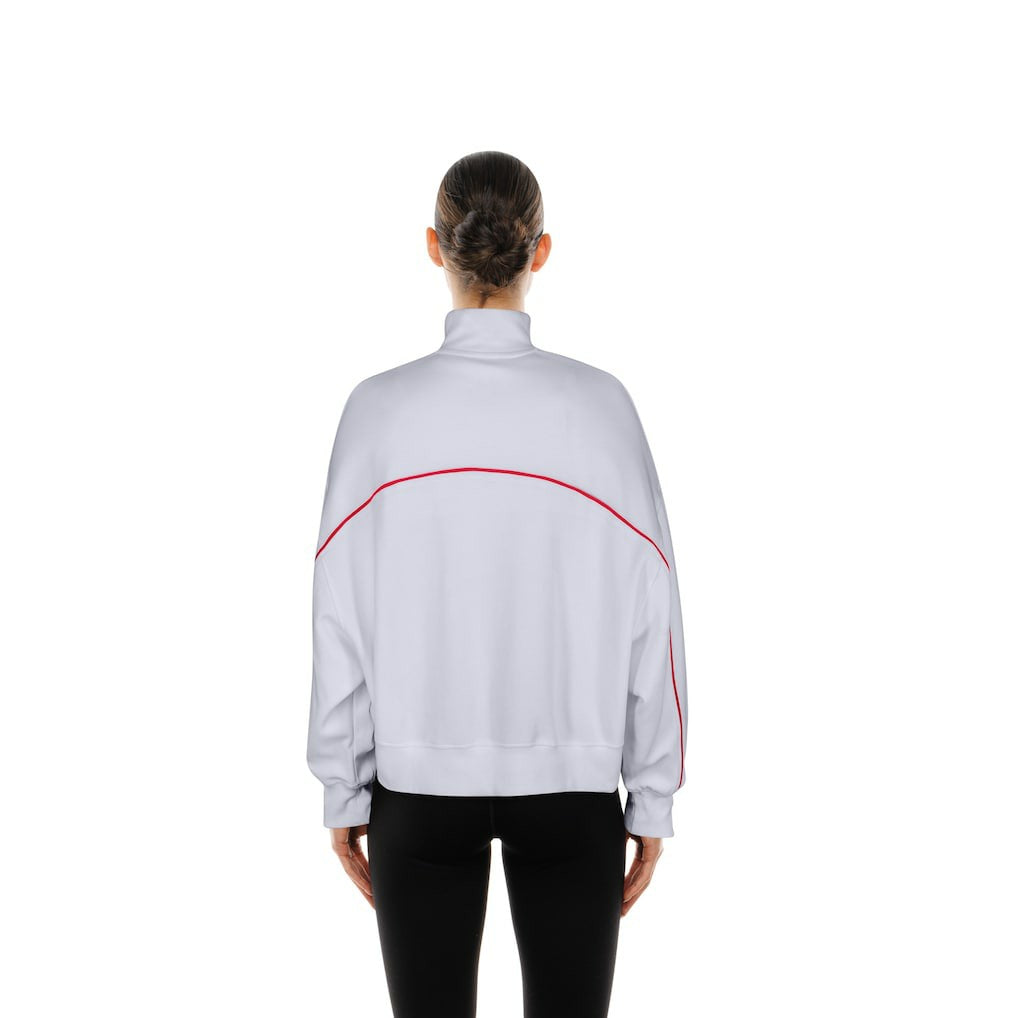 New Era Kansas City Chiefs Female Adult White Functional Fandom Quarter-Zip Sweatshirt outlet