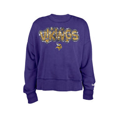 Minnesota Vikings New Era Girl's Flip Sequin Sweatshirt - Purple cheap