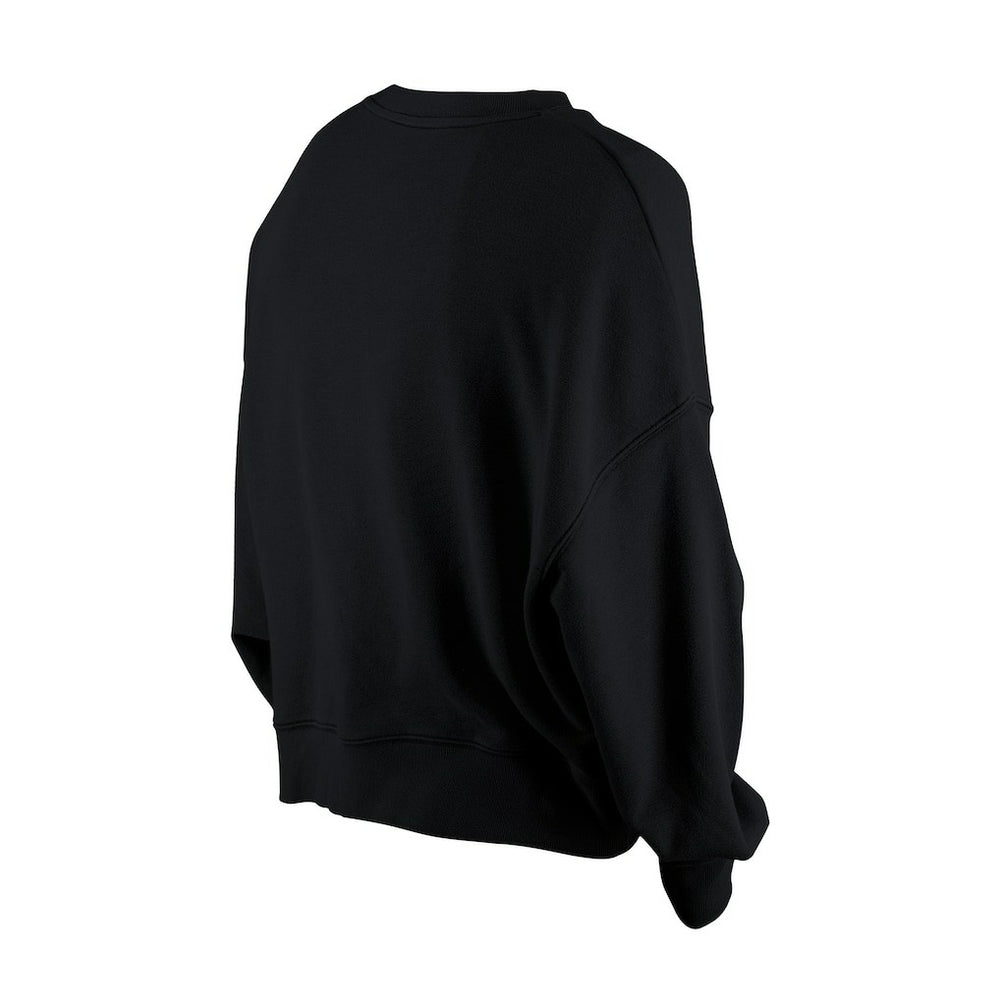 Philadelphia Eagles New Era Women's Oversized Throwback Mineral Wash Crew Neck Sweatshirt - Black discount