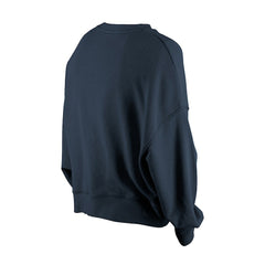 Seattle Seahawks New Era Women's Oversized Throwback Mineral Wash Crew Neck Sweatshirt - College Navy sale