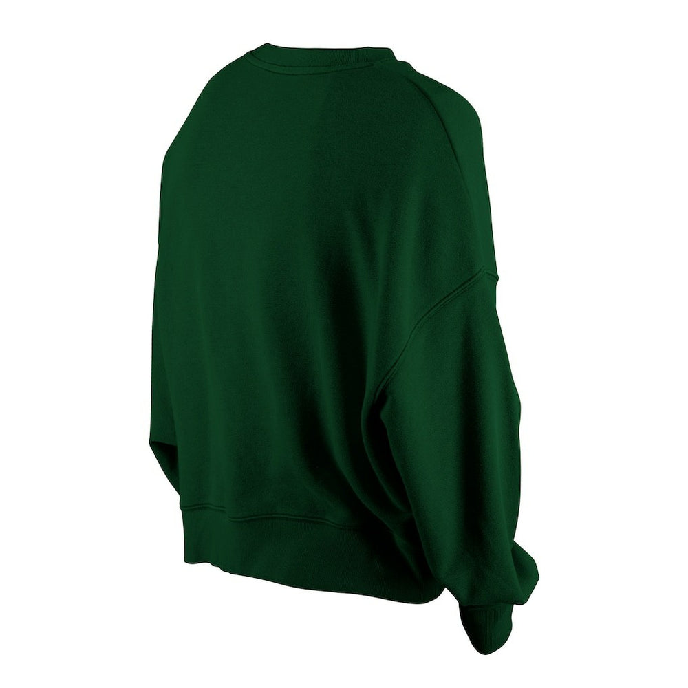 Green Bay Packers New Era Women's Oversized Throwback Mineral Wash Crew Neck Sweatshirt - Green cheap