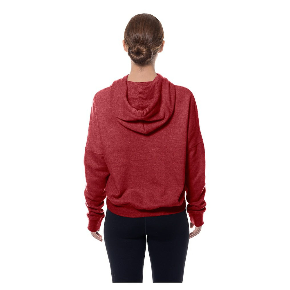 Washington Commanders New Era Women's Throwback Boxy Hoodie Sweatshirt - Burgundy cheap