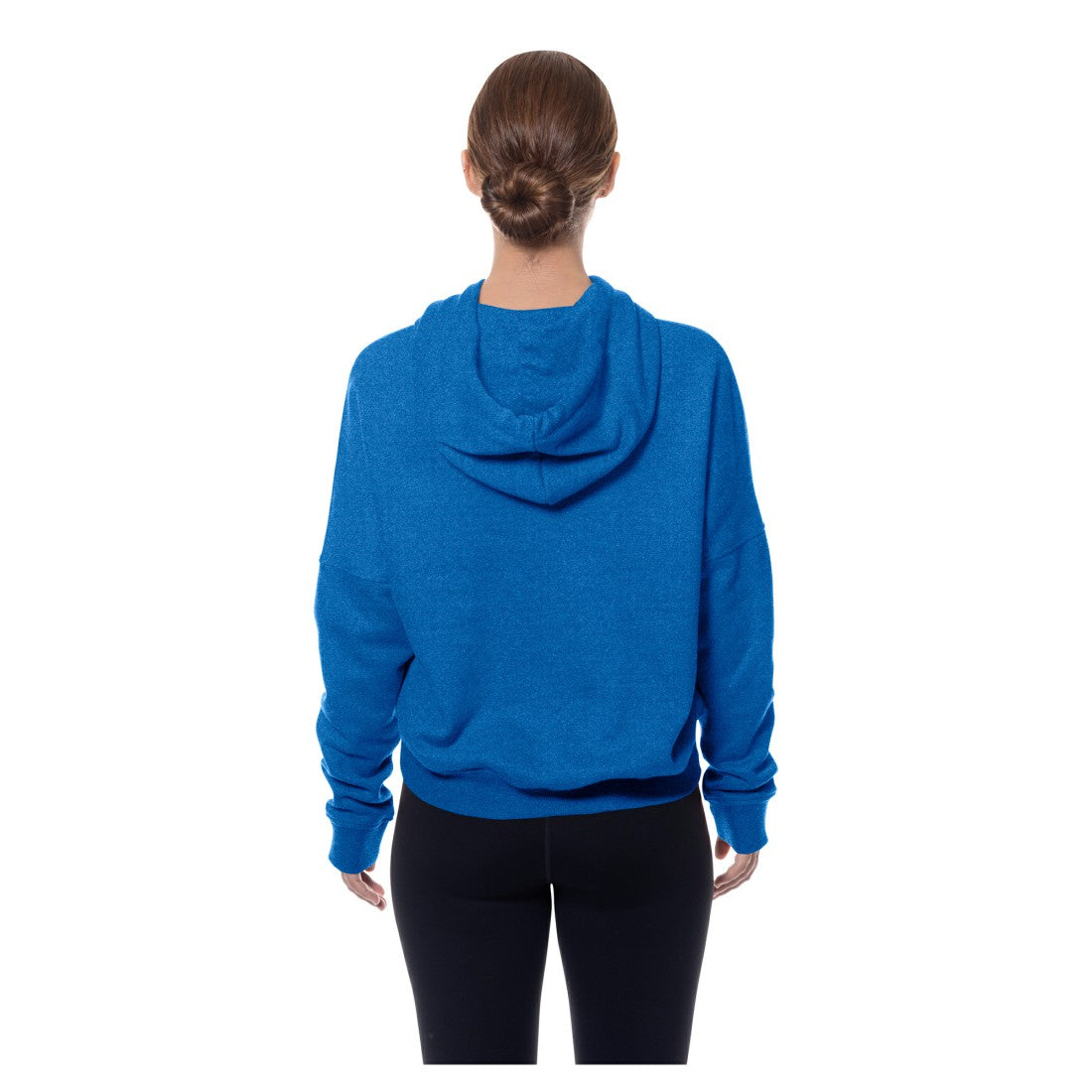 Detroit Lions New Era Women's Throwback Boxy Hoodie Sweatshirt - Blue discount