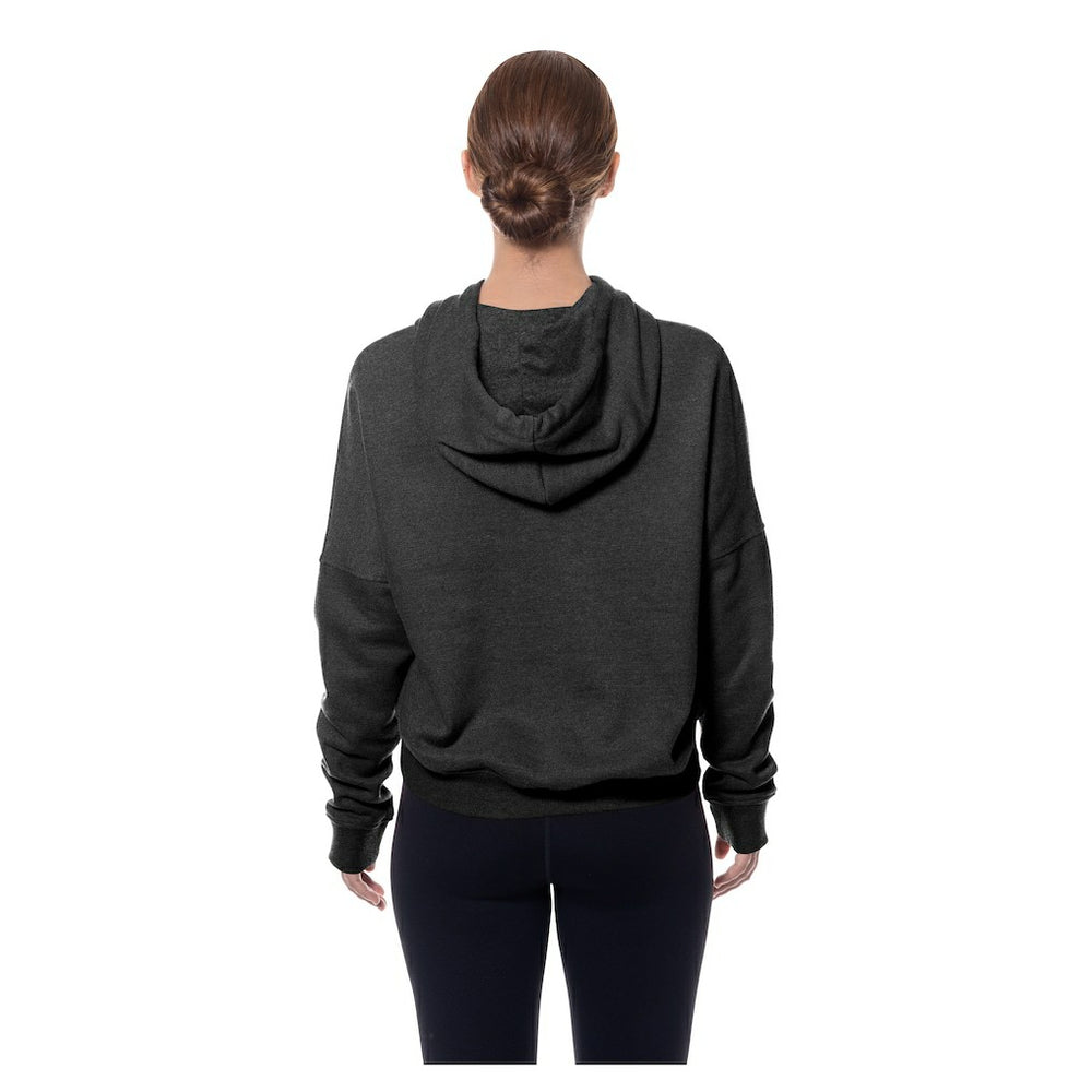 Pittsburgh Steelers New Era Women's Throwback Boxy Hoodie Sweatshirt - Black cheap