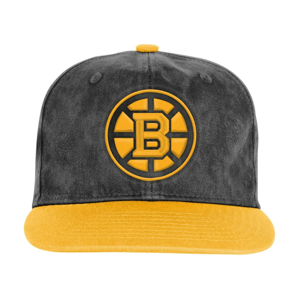 Boston Bruins Outerstuff Youth True Retro Deadstock Adjustable Hat Black/Gold