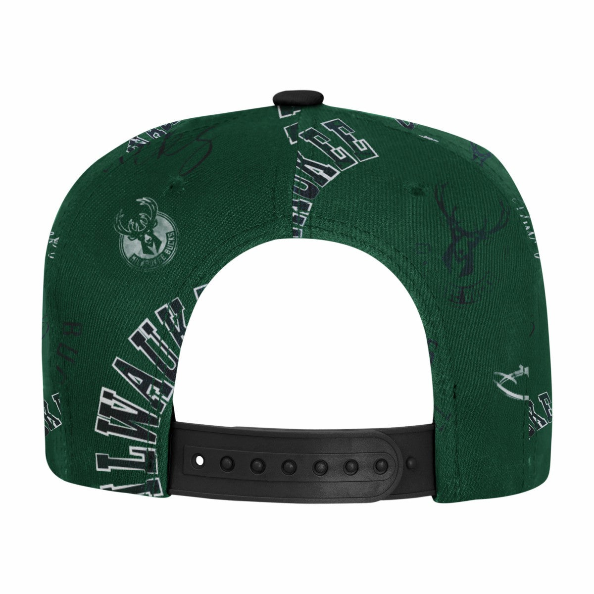 Milwaukee Bucks Outerstuff Youth Street Hooper Allover Print Snapback Hat - Hunter Green online