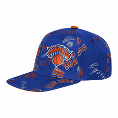 New York Knicks Outerstuff Youth Street Hooper Allover Print Snapback Hat - Blue cheap