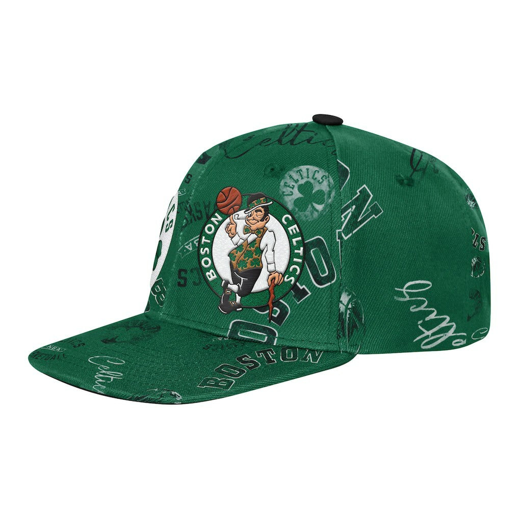 Boston Celtics Outerstuff Youth Street Hooper Allover Print Snapback Hat - Kelly Green sale