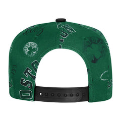 Boston Celtics Outerstuff Youth Street Hooper Allover Print Snapback Hat - Kelly Green sale