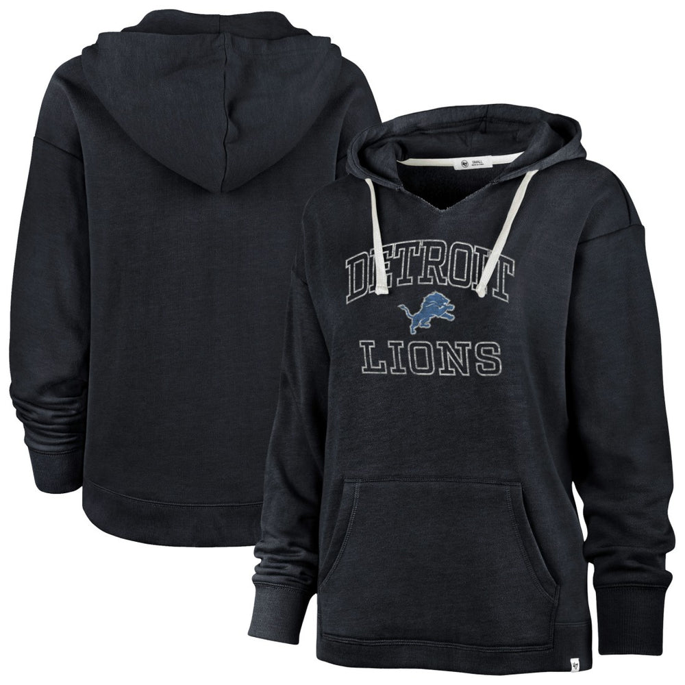 Detroit Lions '47 Women's Plus Size Clarity Kennedy Pullover Hoodie - Navy sale