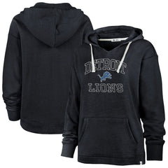Detroit Lions '47 Women's Plus Size Clarity Kennedy Pullover Hoodie - Navy sale