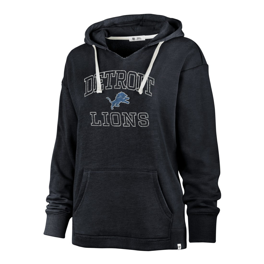 Detroit Lions '47 Women's Plus Size Clarity Kennedy Pullover Hoodie - Navy sale