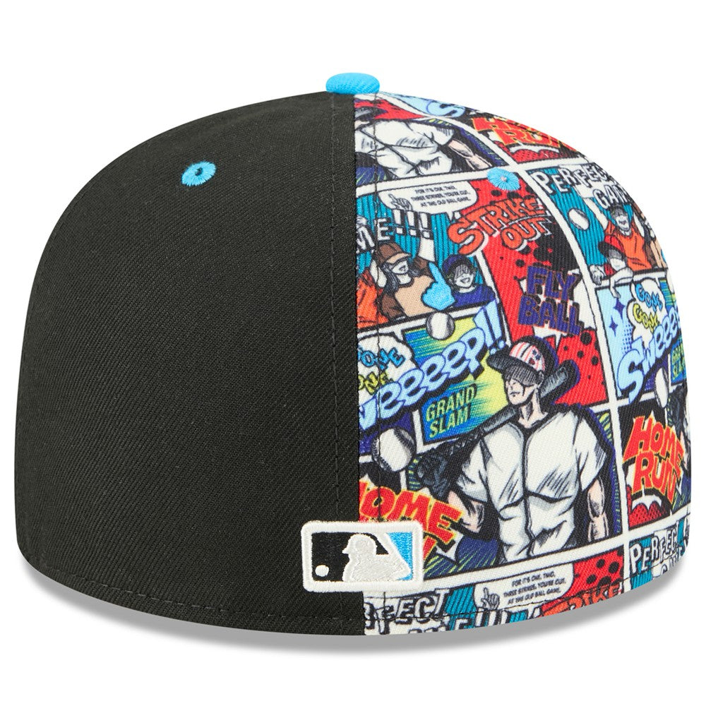 Miami Marlins 2025 MLB Diamond Hero Edition 59FIFTY Fitted Hat - Black/Blue | New Era