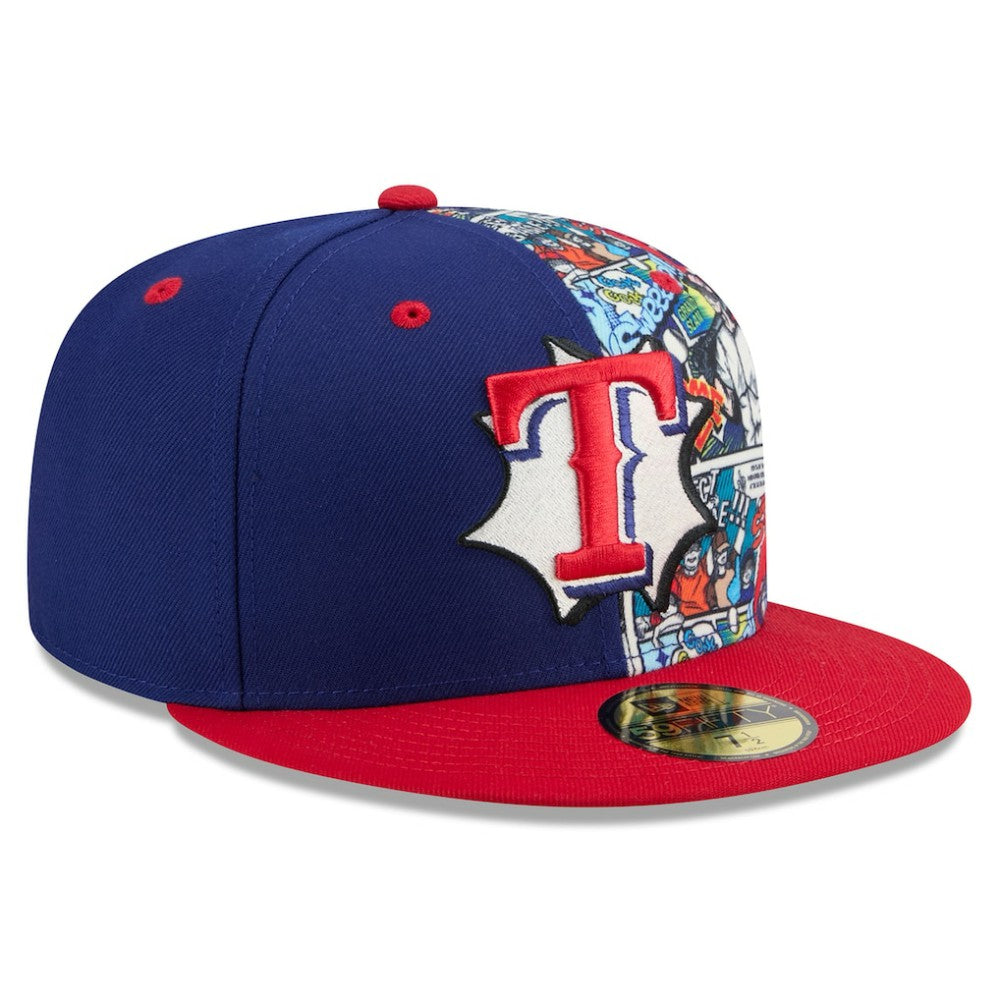 Texas Rangers 2025 MLB Diamond Hero Edition 59FIFTY Fitted Hat - Royal/Red | New Era