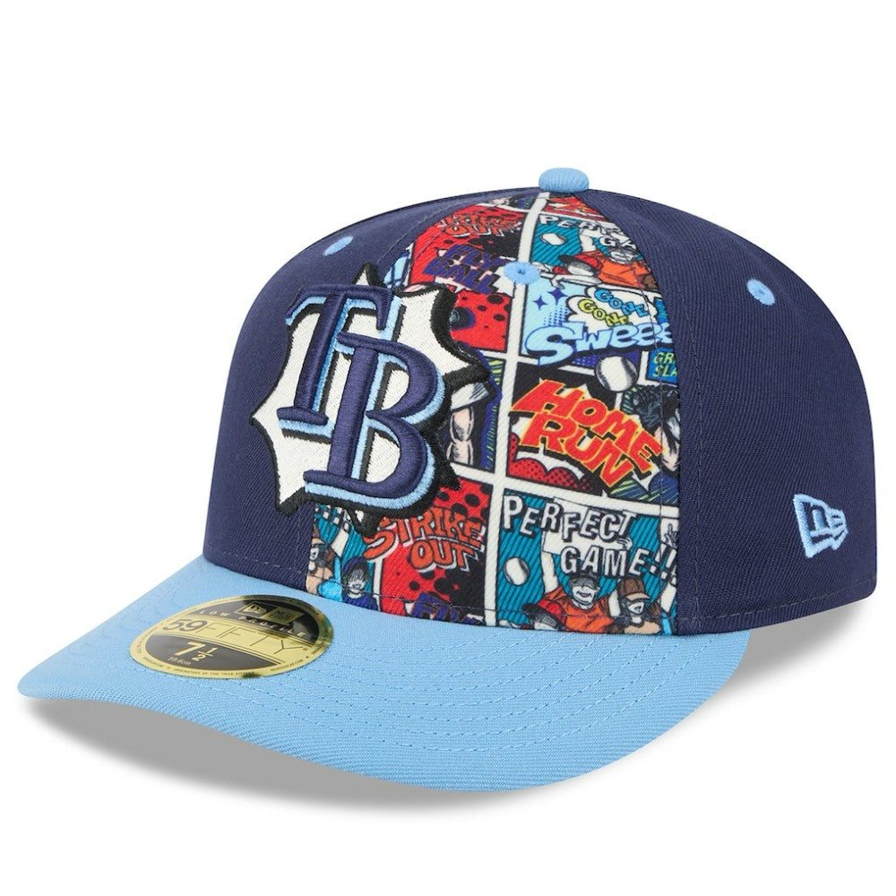 Tampa Bay Rays 2025 MLB Diamond Hero Edition Low Profile 59FIFTY Fitted Hat - Navy/Light Blue | New Era
