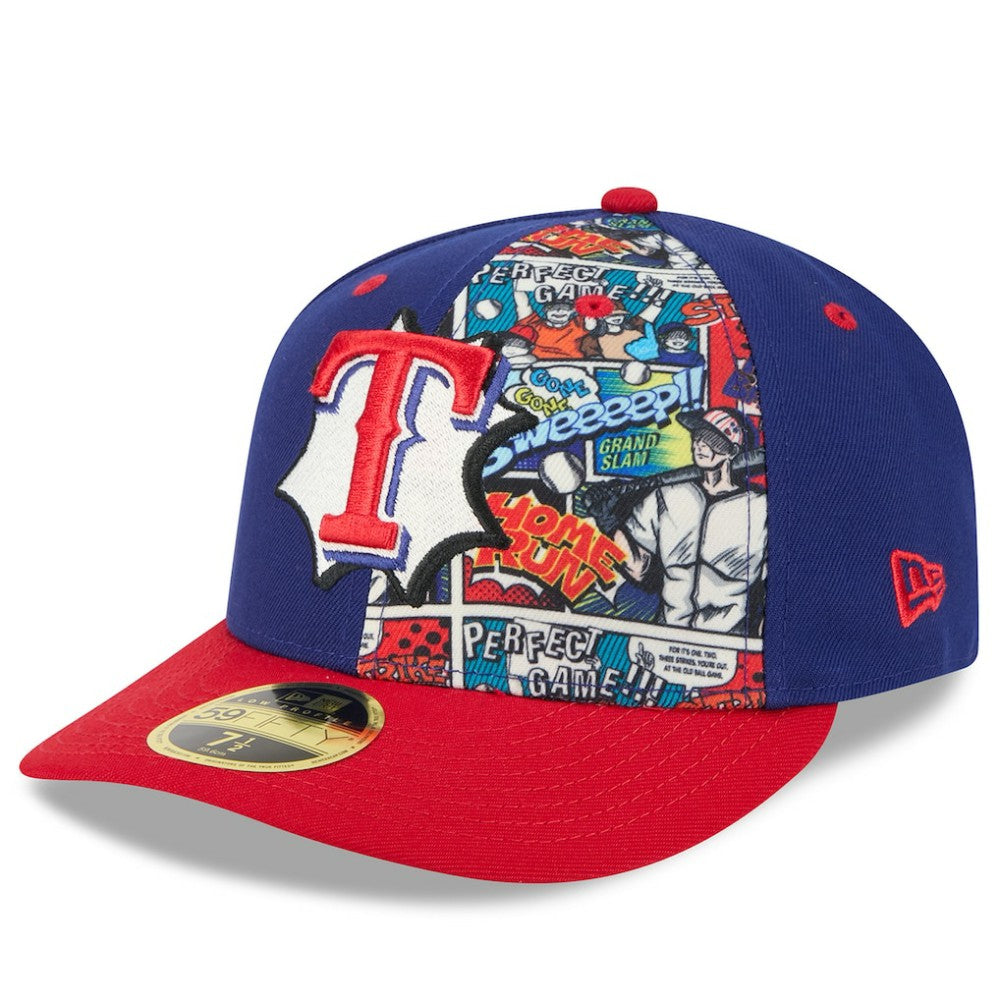 Texas Rangers 2025 MLB Diamond Hero Edition Low Profile 59FIFTY Fitted Hat - Royal/Red | New Era