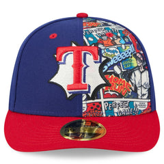 Texas Rangers 2025 MLB Diamond Hero Edition Low Profile 59FIFTY Fitted Hat - Royal/Red | New Era