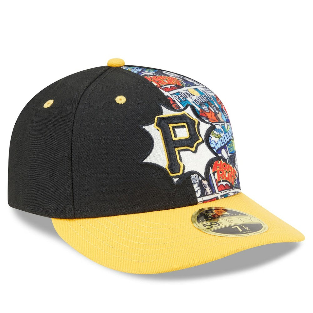 Pittsburgh Pirates 2025 MLB Diamond Hero Edition Low Profile 59FIFTY Fitted Hat - Black/Gold | New Era