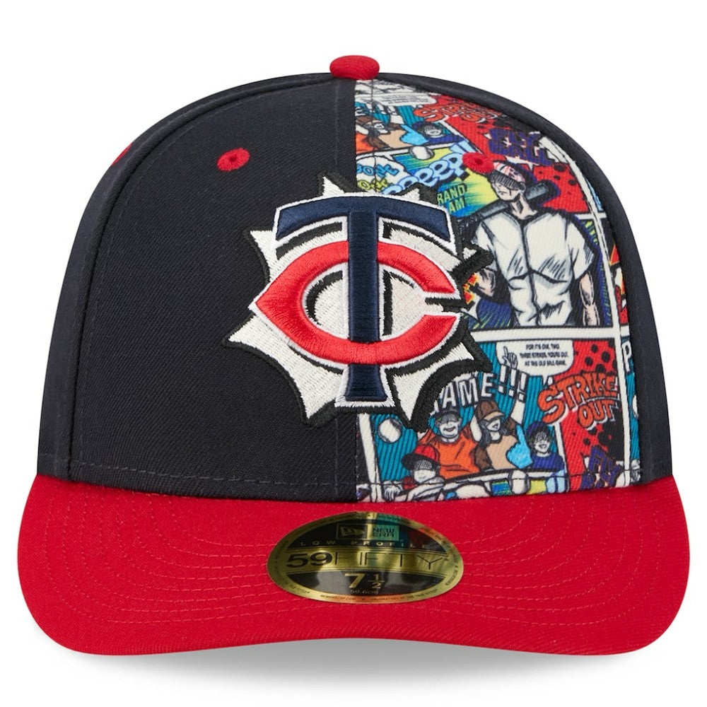 Minnesota Twins 2025 MLB Diamond Hero Edition Low Profile 59FIFTY Fitted Hat - Navy/Red | New Era