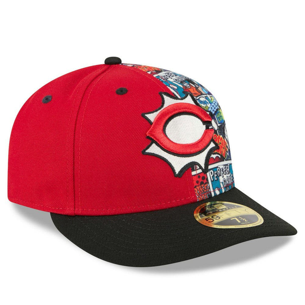 Cincinnati Reds 2025 MLB Diamond Hero Edition Low Profile 59FIFTY Fitted Hat - Red/Black | New Era