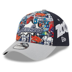 New York Yankees 2025 MLB Diamond Hero Edition A-Frame 9FORTY Adjustable Hat - Navy/Gray | New Era