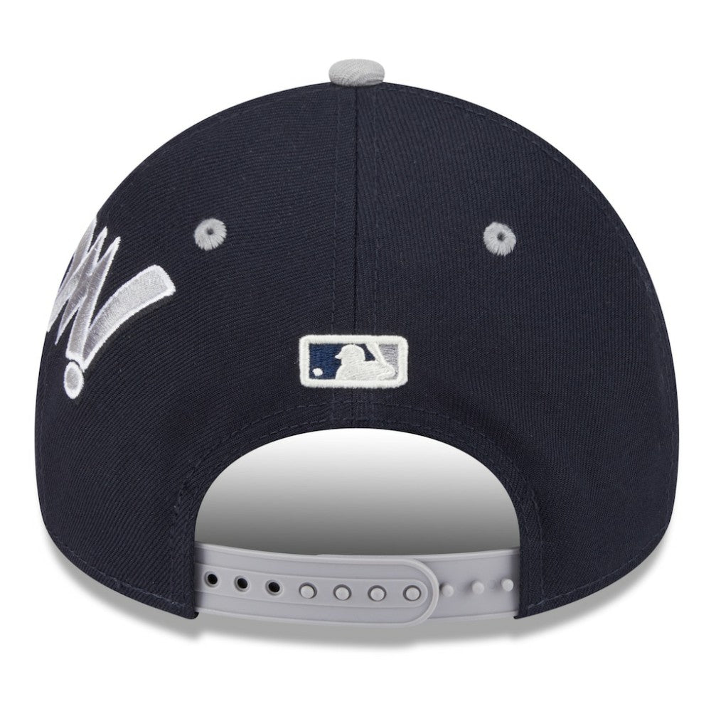 New York Yankees 2025 MLB Diamond Hero Edition A-Frame 9FORTY Adjustable Hat - Navy/Gray | New Era