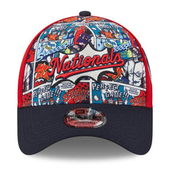 Washington Nationals Youth 2025 MLB Diamond Hero Edition A-Frame 9FORTY Adjustable Hat - Red/Navy | New Era