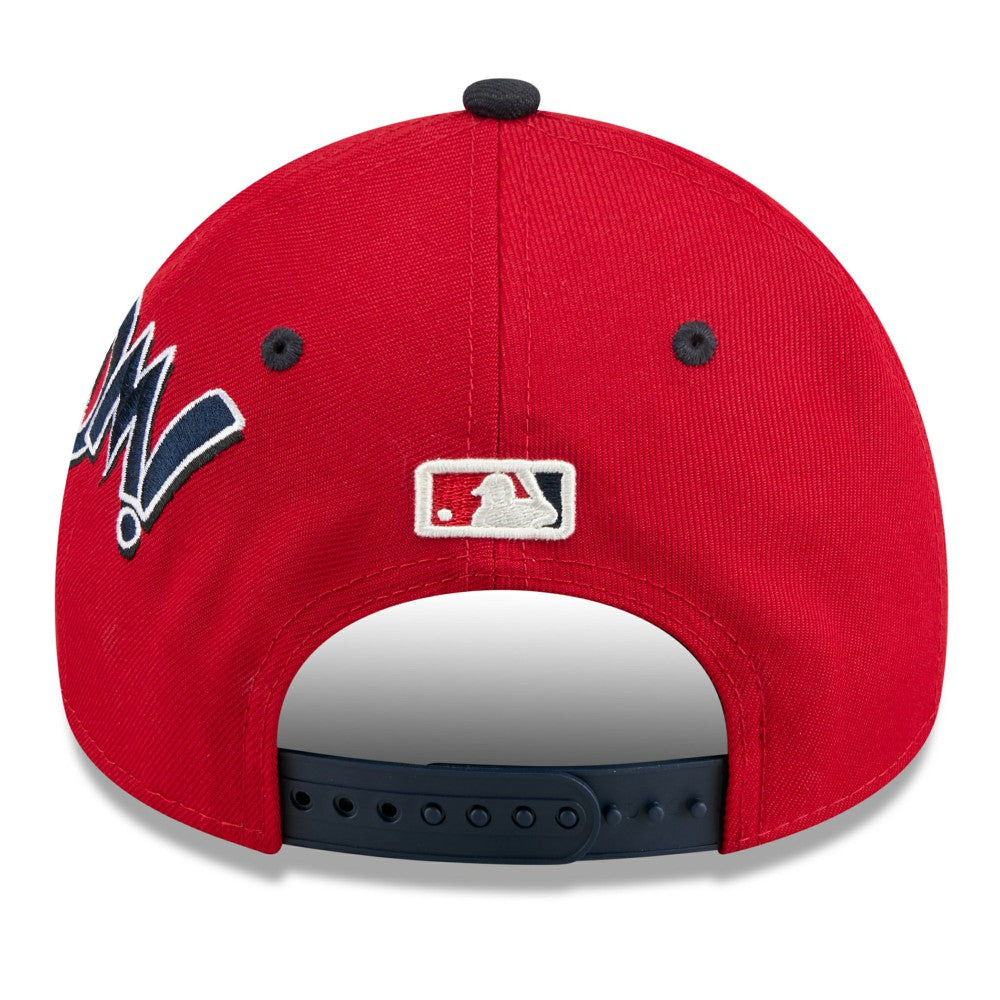 Los Angeles Angels Youth 2025 MLB Diamond Hero Edition A-Frame 9FORTY Adjustable Hat - Red/Navy | New Era