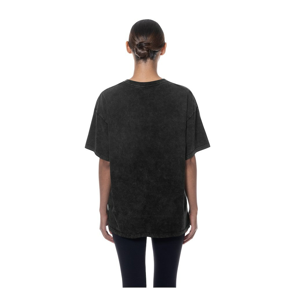 Chicago Bulls Women's Throwback Mineral Wash Oversized T-Shirt sale - Black | New Era for sale