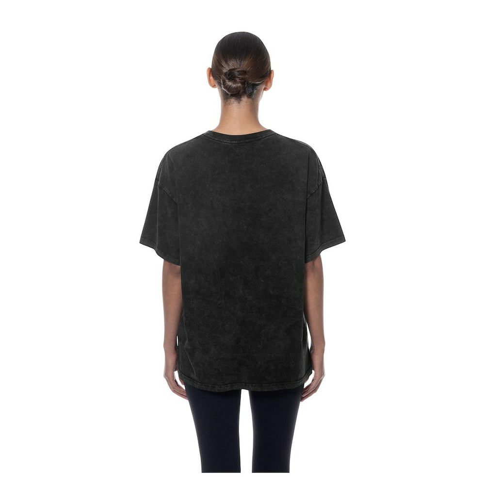 Chicago Bulls Women's Throwback Mineral Wash Oversized T-Shirt sale - Black | New Era for sale