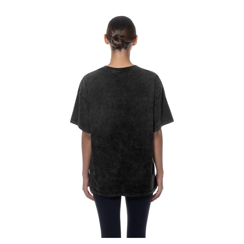 Minnesota Timberwolves Women's Throwback Mineral Wash Oversized T-Shirt - Black | New Era outlet