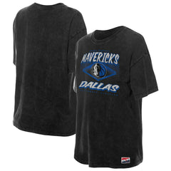 Dallas Mavericks Women's Throwback Mineral Wash Oversized T-Shirt sale - Black | New Era cheap