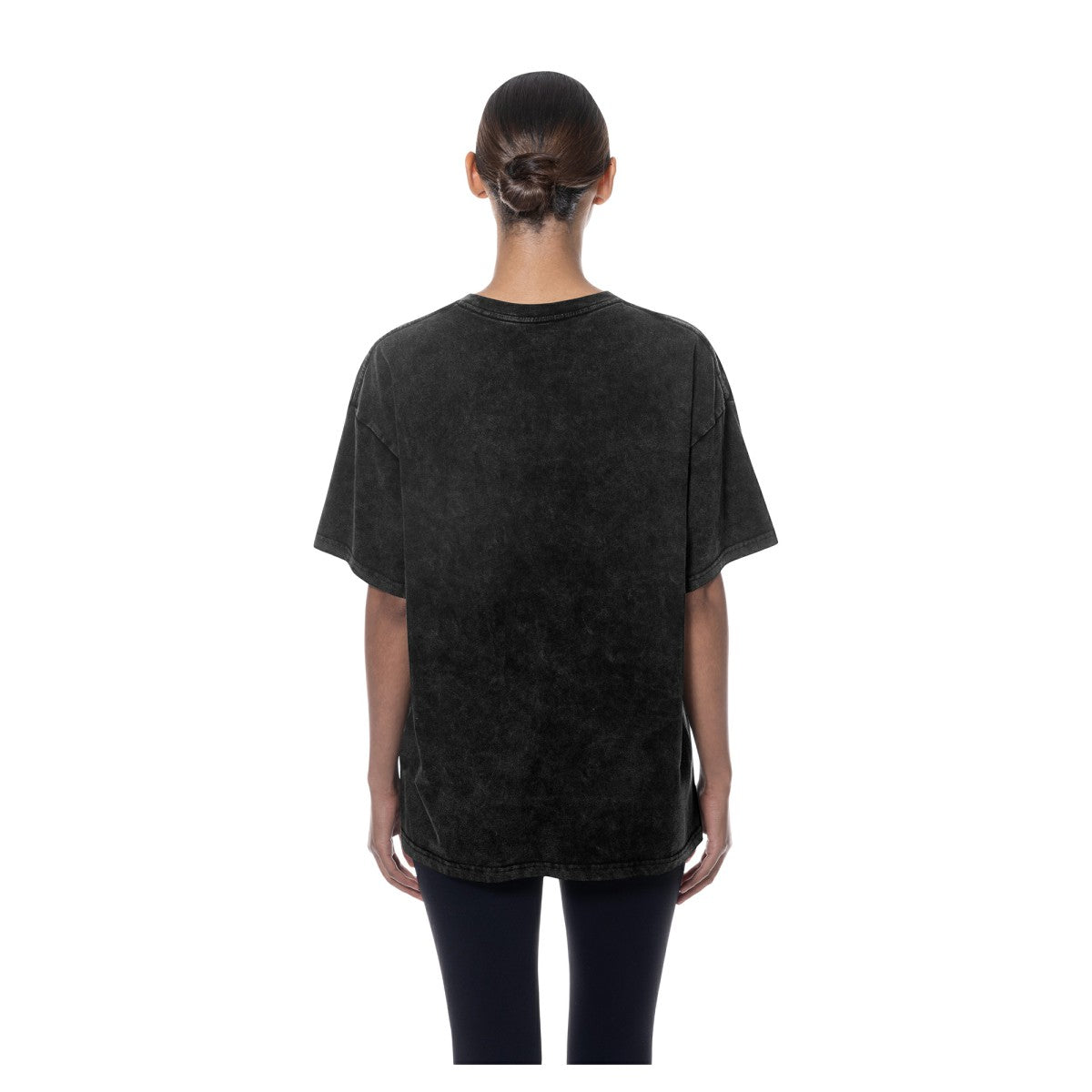 Los Angeles Lakers Women's Throwback Mineral Wash Oversized T-Shirt - Black | New Era sale