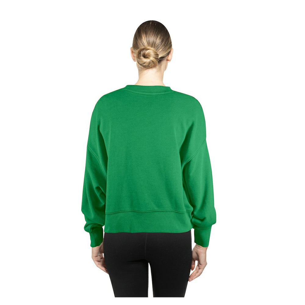Boston Celtics Women's Boxy Throwback Mineral Wash Sweatshirt - Kelly Green | New Era on sale