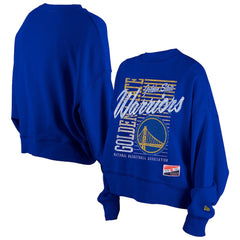 Golden State Warriors Women's Boxy Throwback Mineral Wash Sweatshirt sale - Royal | New Era shop
