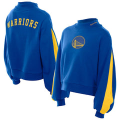Golden State Warriors Women's Sport Night Balloon Sleeves Sweatshirt sale - Royal | New Era discount
