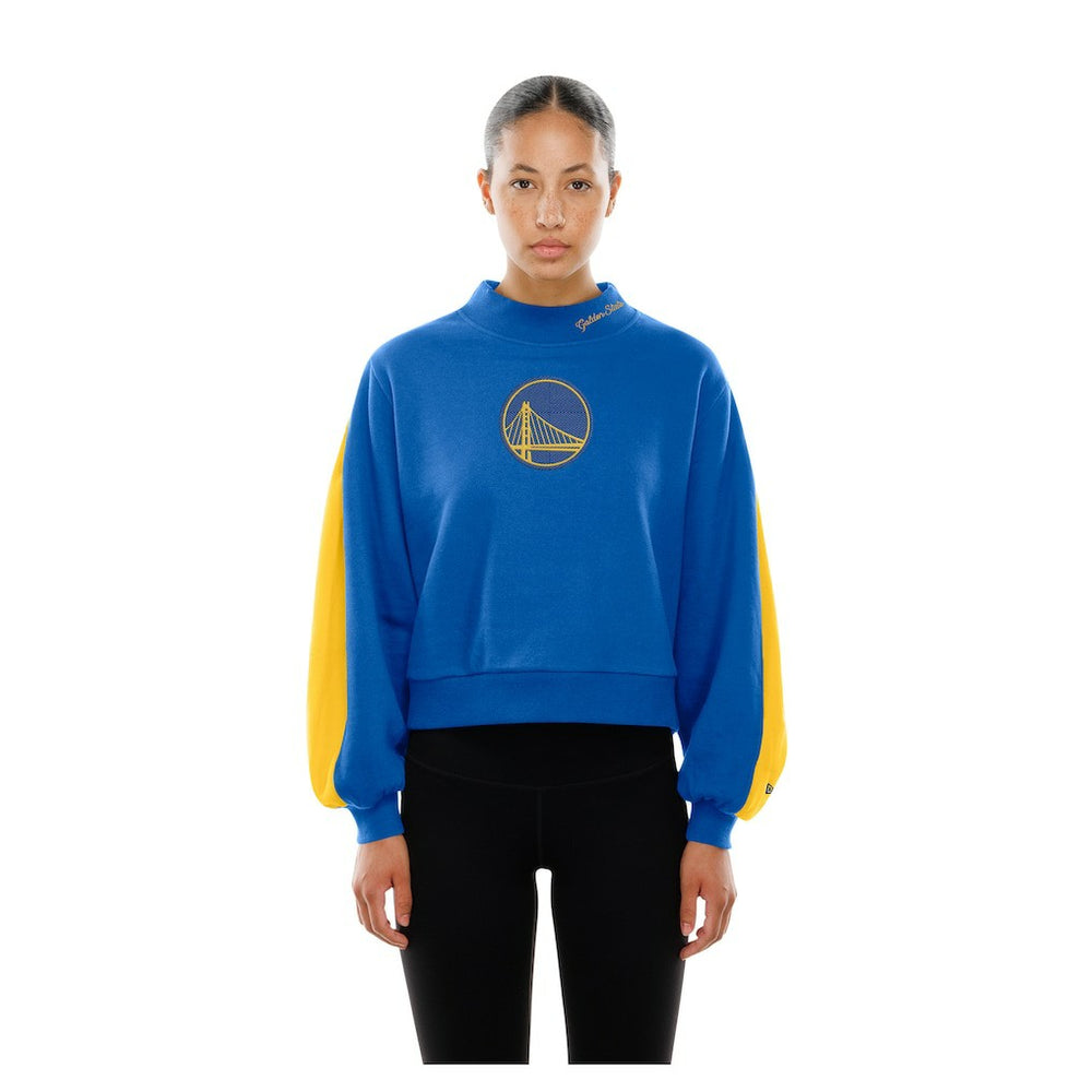 Golden State Warriors Women's Sport Night Balloon Sleeves Sweatshirt sale - Royal | New Era discount