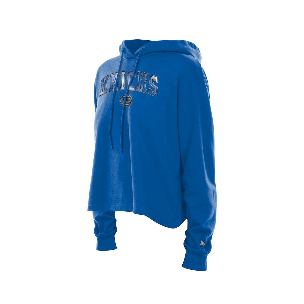 New York Knicks Women's Glam Game Open Back Hoodie - Blue | New Era on sale