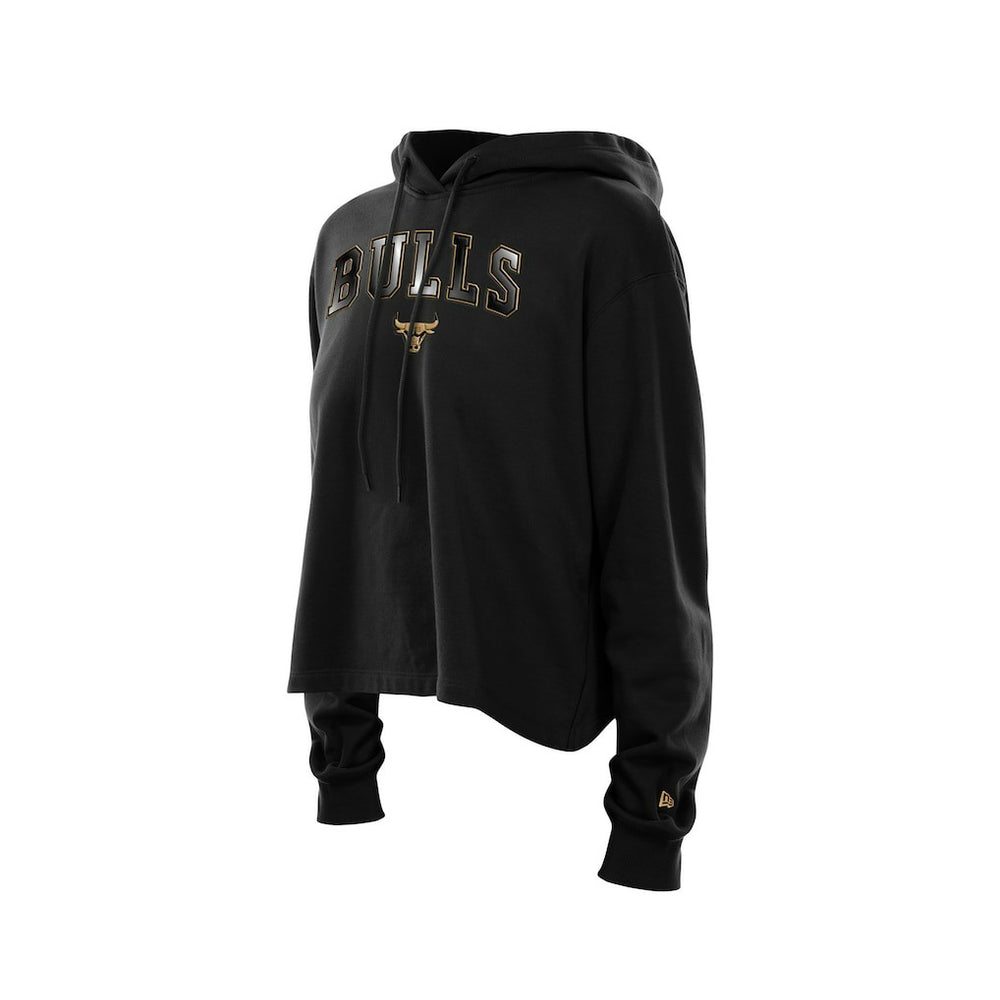 Chicago Bulls Women's Glam Game Open Back Hoodie - Black | New Era outlet