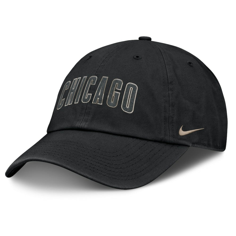 Chicago Cubs Camo Pack Club Adjustable Hat - Black | Nike