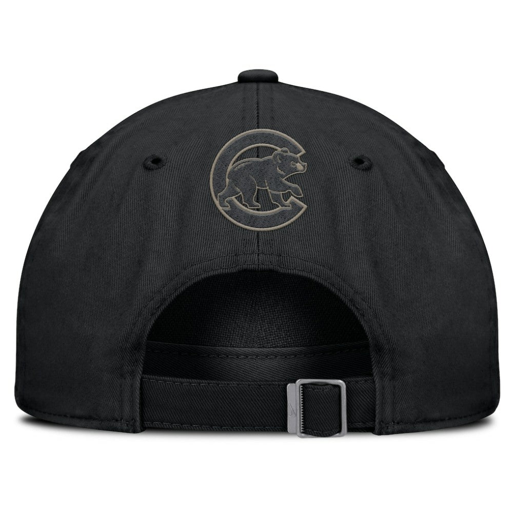 Chicago Cubs Camo Pack Club Adjustable Hat - Black | Nike