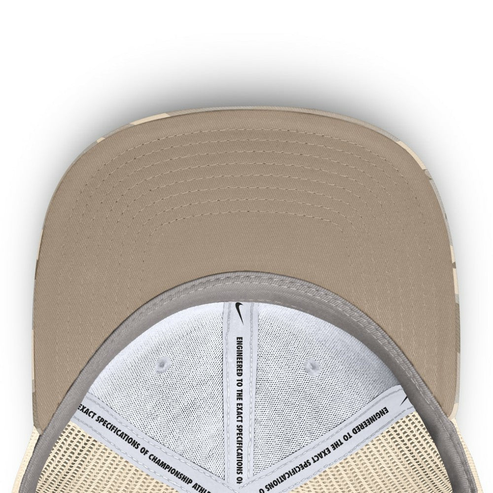 Colorado Rockies Camo Natural Pack Rise Adjustable Trucker Hat - Natural | Nike